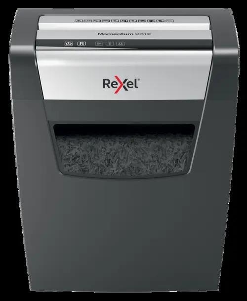 Distruggidocumenti Rexel Momentum X312, taglio a frammenti, 12 fogli