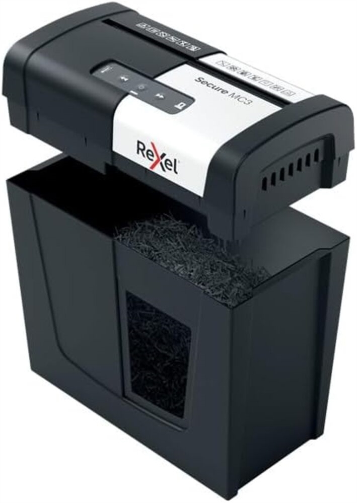 Distruggidocumenti Rexel Secure MC3, taglio a frammenti, 3 fogli