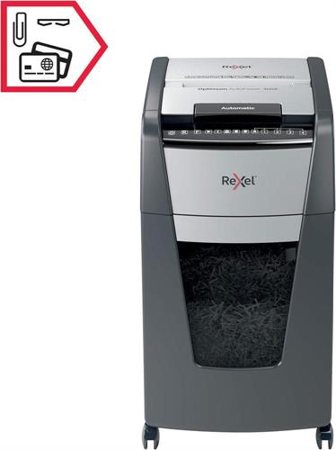 REXEL Distruggidocumenti Optimum AutoFeed+300x, frammenti, 300 fogli