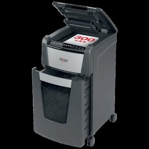REXEL Distruggidocumenti Optimum AutoFeed+300x, frammenti, 300 fogli