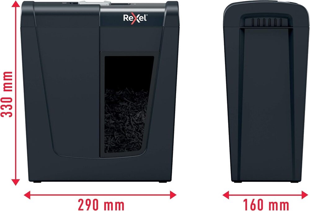 Distruggidocumenti Rexel Secure S5 P2, taglio a frammenti, 5 fogli