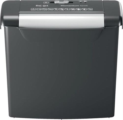 Distruggidocumenti Rexel Momentum S206, taglio a frammenti, 6 fogli