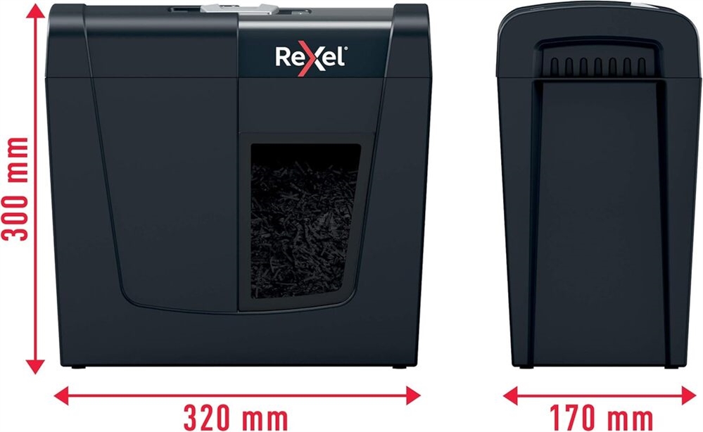 Distruggidocumenti Rexel Secure X6 P4, taglio a frammenti, 6 fogli
