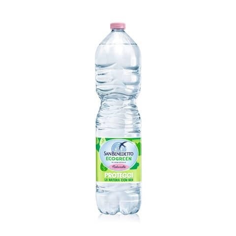 Acqua minerale 1,5 L Ecogreen San Benedetto naturale, 6 bottiglie