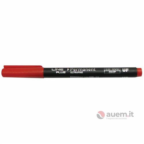 Lineplus marcatore ohp, permanente punta ultra fine, rosso