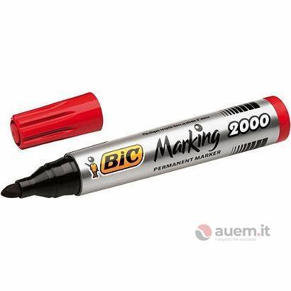 Bic marking™ 2000, marcatore permanente, punta tonda, rosso