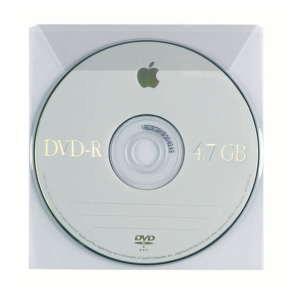 Buste porta cd/dvd con patella, formato 13 x 13 cm (confezio