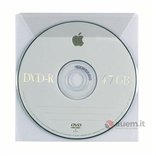Buste porta cd/dvd con patella, formato 13 x 13 cm (confezio-en