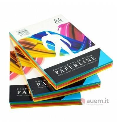 Paperline carta per fotocopie,a3,160gr,125 fg,colori intensi