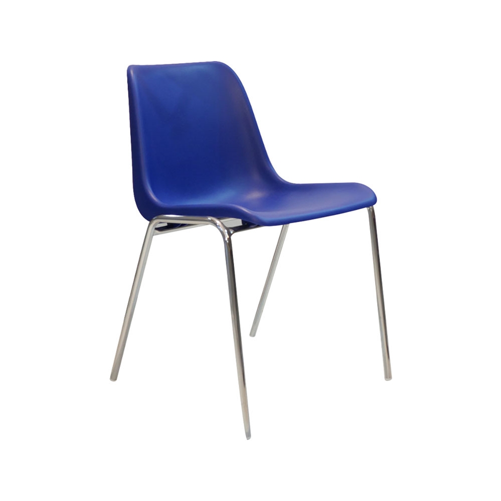 Brik sedia attesa impilabile in polipropilene blu scuro