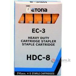 Etona hdc-8 scatola 210 punti, 5 caricatori 8mm-en