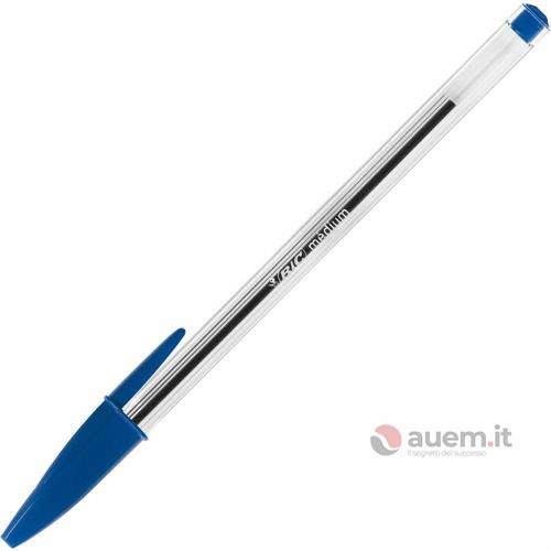Bic cristal® penna a sfera punta media blu-en