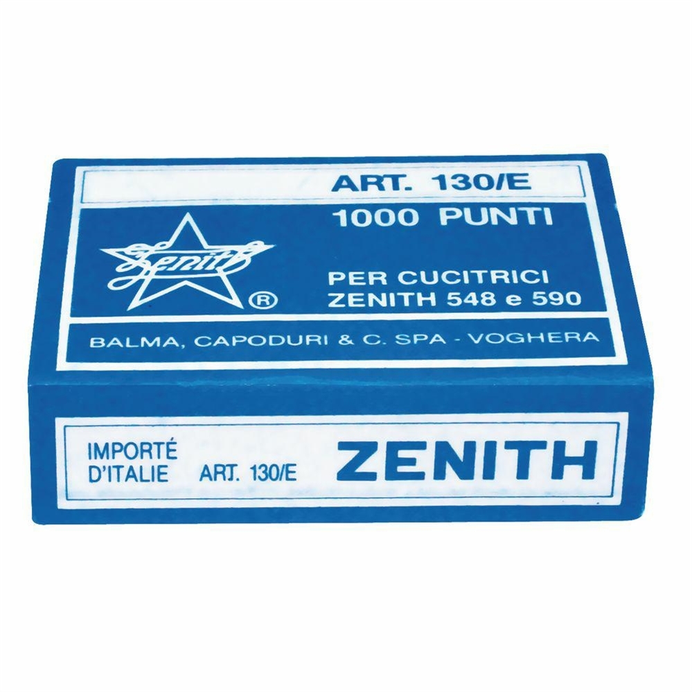 Zenith 130/E Punti metallici 6/4, confezione 1000 punti
