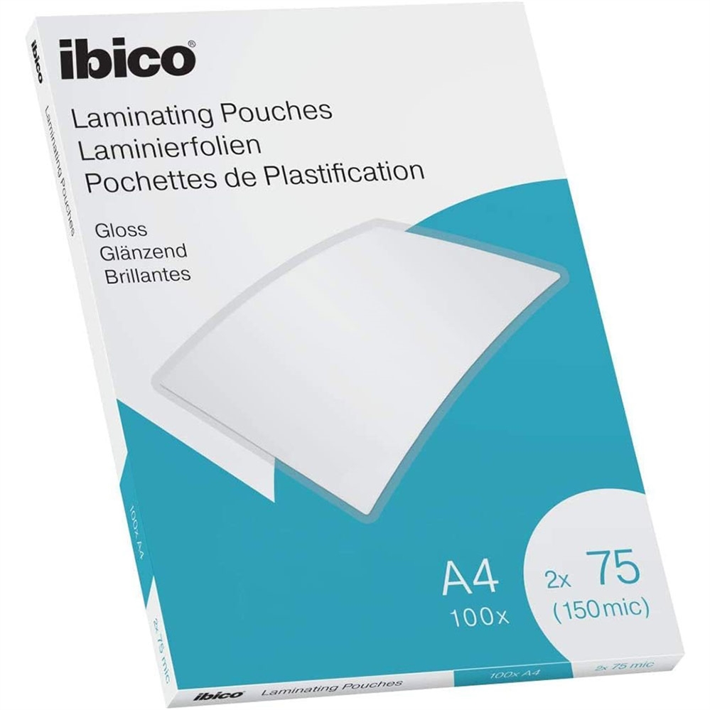 GBC Ibico Pouches per plastificare A4 75 micron, 100 fogli