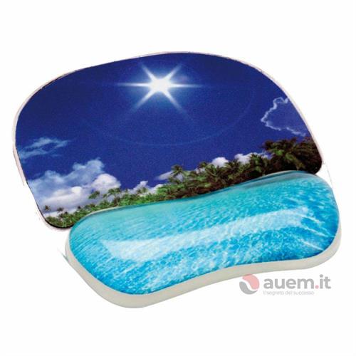 Fellowes tappetino mouse photo gel spiaggia