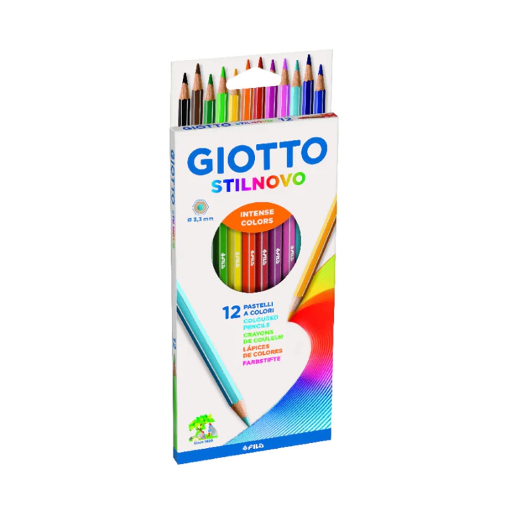 Giotto Stilnovo Pastelli colorati, astuccio 12 pezzi