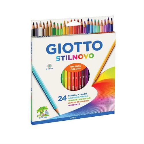 Giotto Stilnovo Pastelli colorati, astuccio 24 pezzi