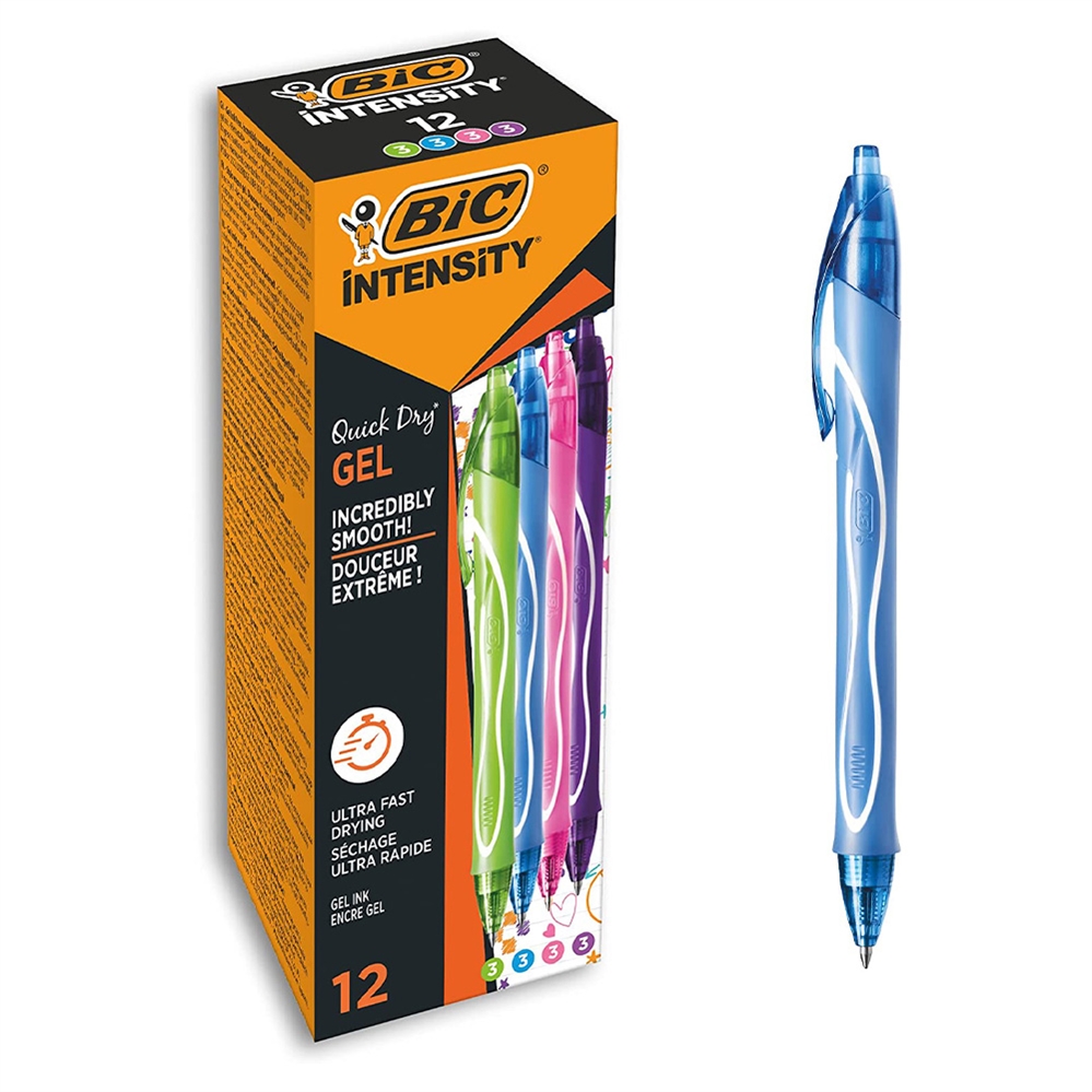 BIC Gelocity Quick Dry Penna gel a scatto, 4 colori - Compra al