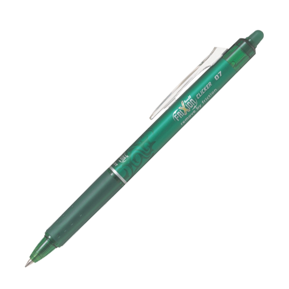 PILOT Frixion Clicker Penna gel a scatto, punta 0.7mm Verde