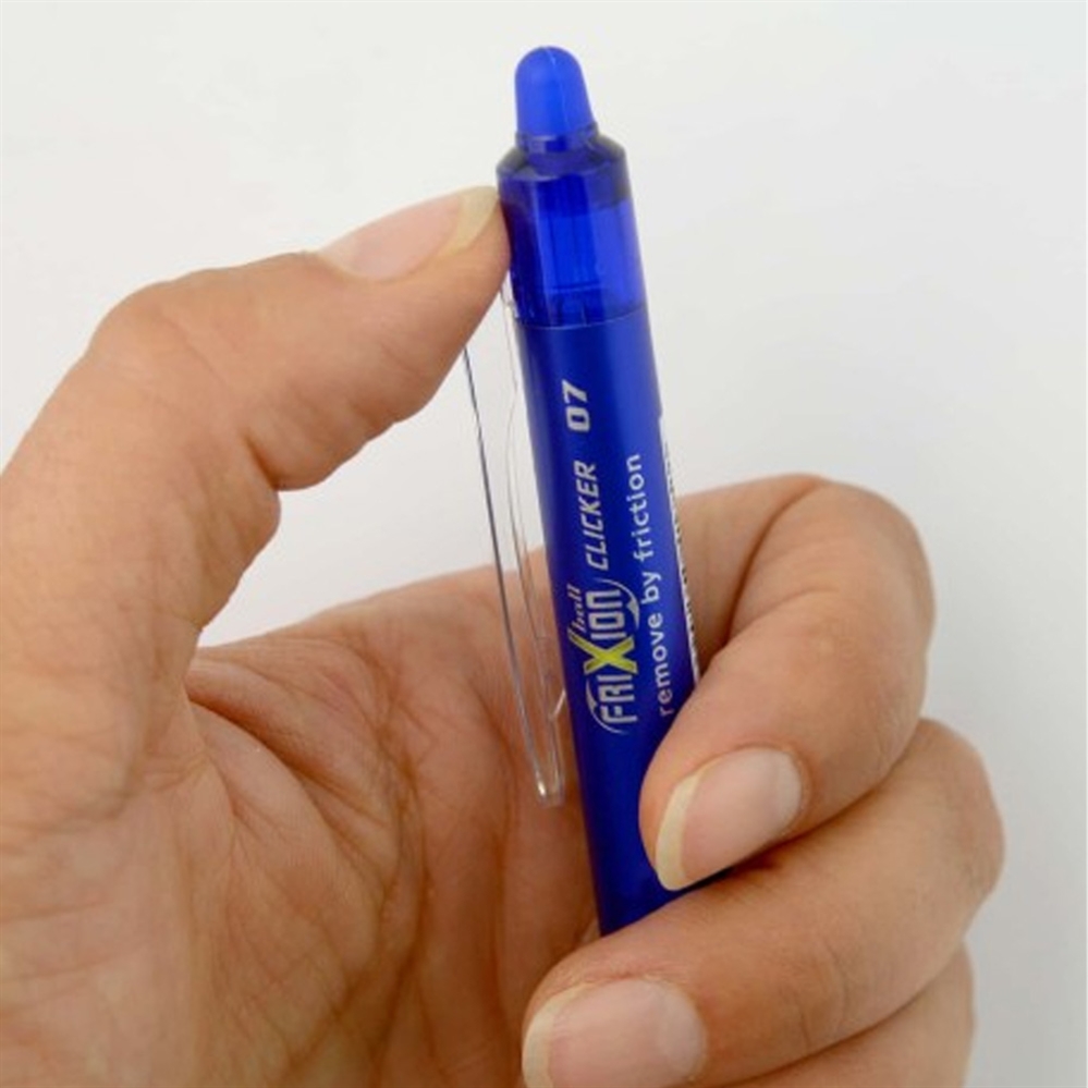 PILOT Frixion Clicker Penna gel a scatto, punta 0.7mm Blu