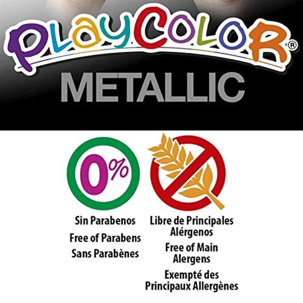 PlayColor Tempera solida Metallic, 12 pezzi
