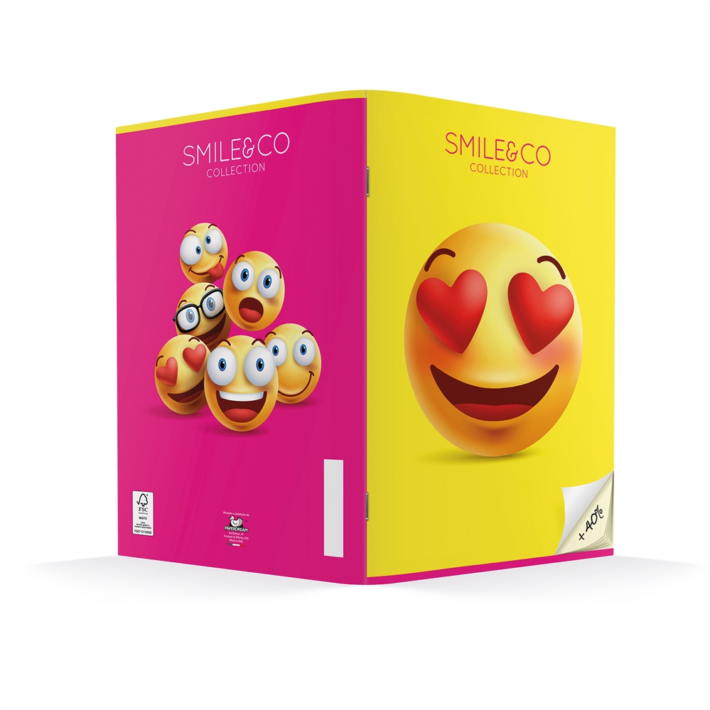 Smile&co Maxi Quaderno Colorosa a quadretti da 5mm, 28 fg