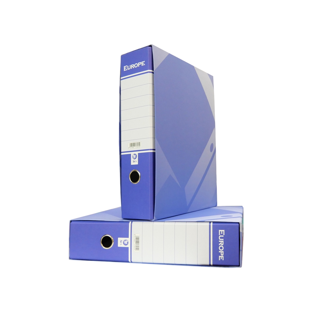 Europe registratore archivio, protocollo, dorso 8 cm, blu