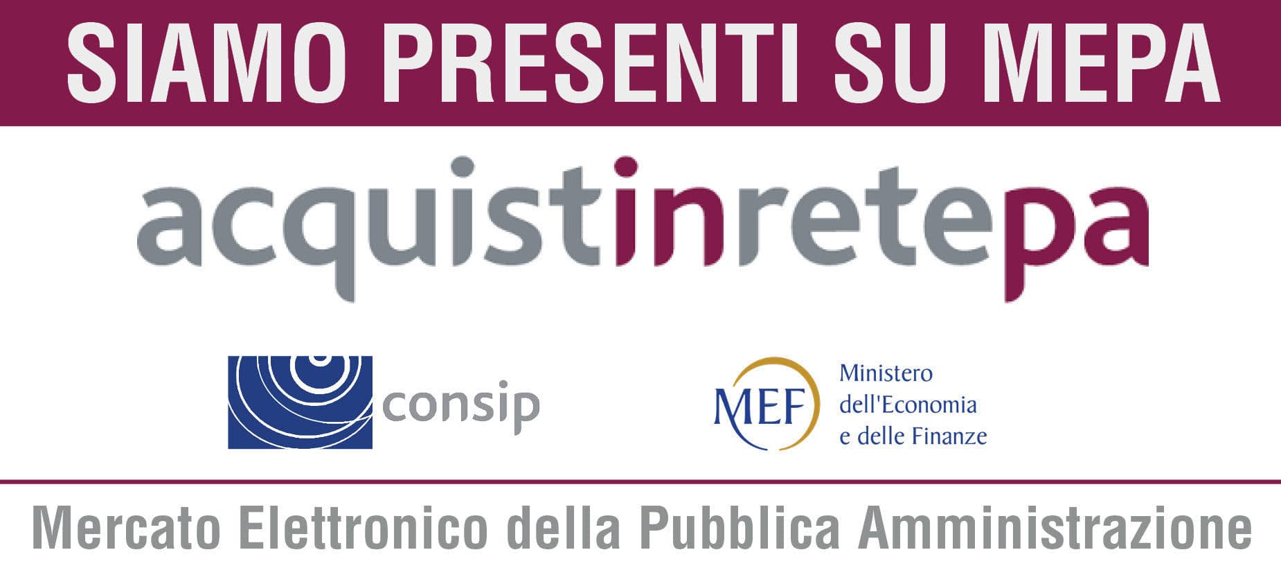 Siamo presenti sul MEPA